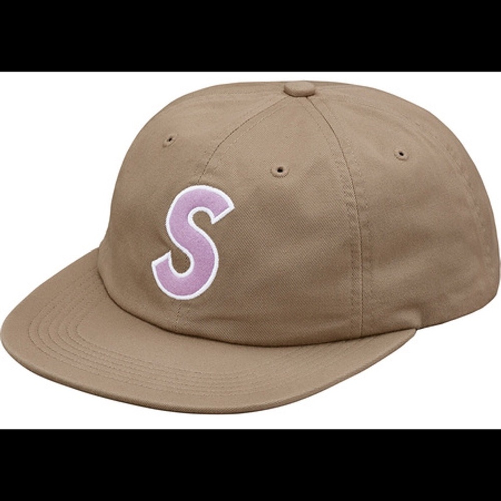 NWT supreme S logo felt 6-panel tan